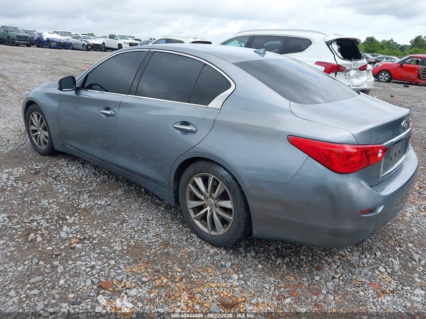 2014 Infiniti Q50 VIN JN1BV7AP7EM688225 IAAI salvage auction — NORMAL WEAR, Clear (Tennessee), sold $550 on 2026-07-23 (photo 3)