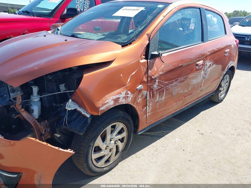 2018 Mitsubishi Mirage VIN ML32A4HJXJH008381 IAAI salvage auction — ROLLOVER, Salvage (Ohio), sold $325 on 2026-07-21 (photo 6)