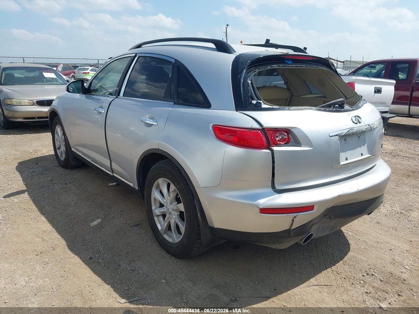 2006 Infiniti Fx35 VIN JNRAS08U16X102994 IAAI salvage auction — REAR END, Salvage (Texas), sold $275 on 2026-07-21 (photo 3)