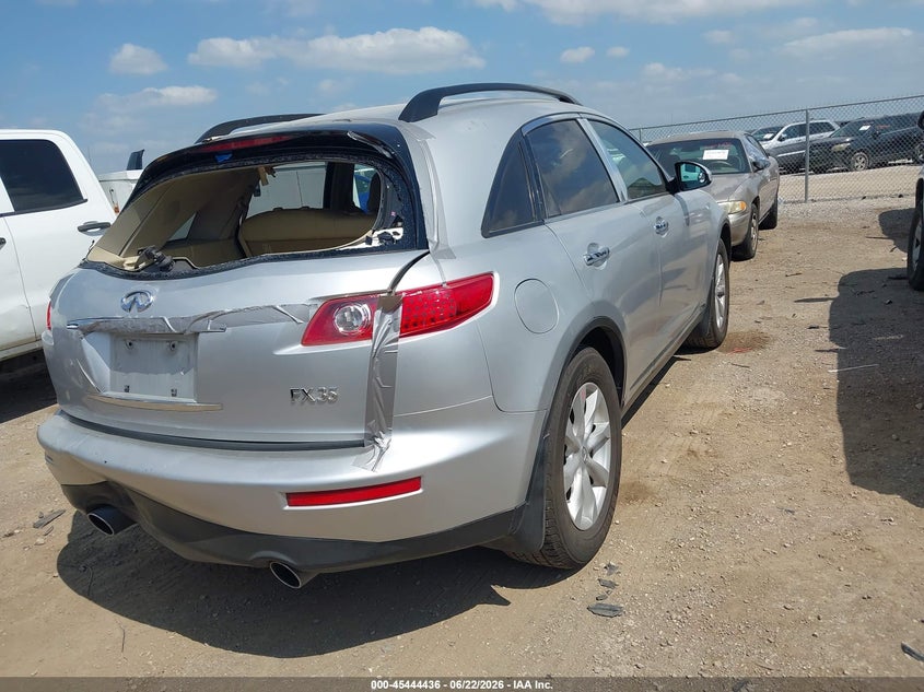 2006 Infiniti Fx35 VIN JNRAS08U16X102994 IAAI salvage auction — REAR END, Salvage (Texas), sold $275 on 2026-07-21 (photo 4)
