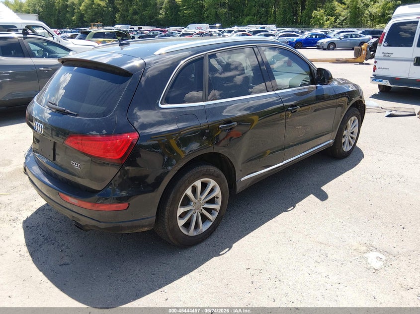 2013 Audi Q5 VIN WA1CFAFP2DA055307 IAAI salvage auction — REAR END, Salvage Title, sold $825 on 2026-07-10 (photo 4)