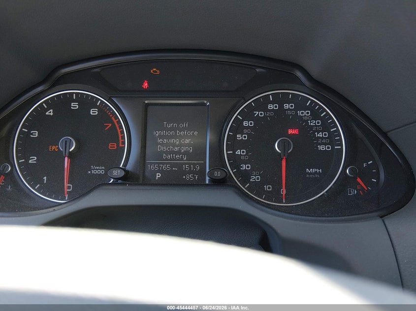 2013 Audi Q5 VIN WA1CFAFP2DA055307 IAAI salvage auction — REAR END, Salvage Title, sold $825 on 2026-07-10 (photo 7)