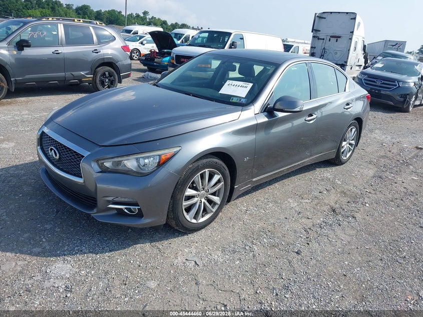 2015 Infiniti Q50 VIN JN1BV7AR7FM407818 IAAI salvage auction — RIGHT FRONT, Salvage (Pennsylvania), sold $725 on 2026-08-26 (photo 2)