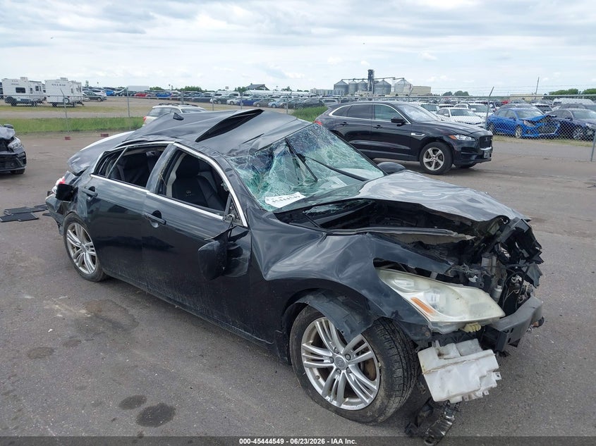 2008 Infiniti G35 VIN JNKBV61F58M274085 IAAI salvage auction — ROLLOVER, Parts Only Bos (Minnesota), sold $250 on 2026-07-13 (photo 1)