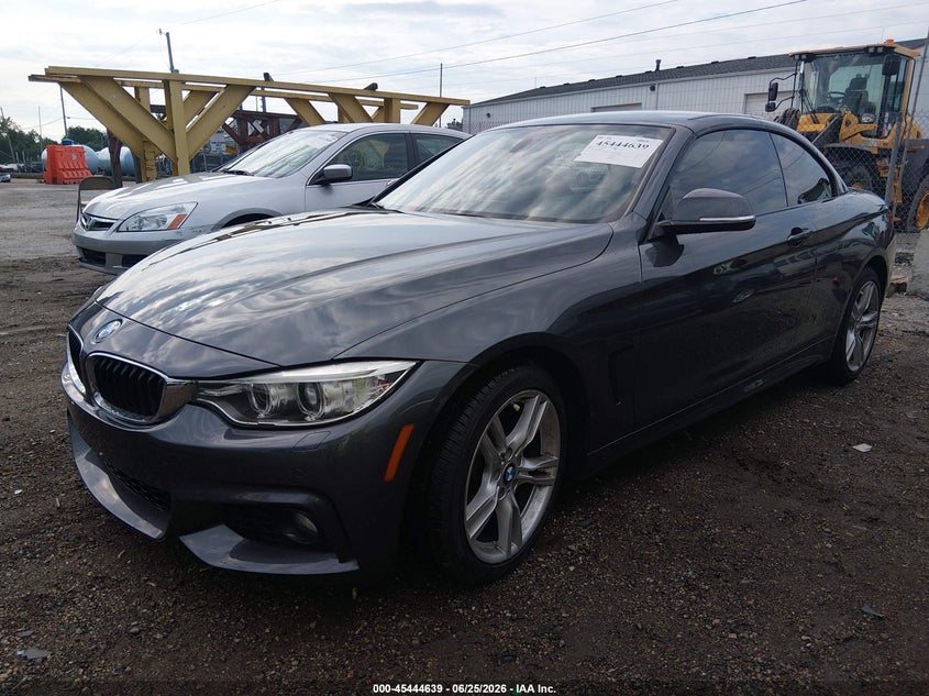 2016 BMW 4er VIN WBA3T1C52GP822637 IAAI salvage auction — RIGHT SIDE, Salvage (Indiana), sold $25 on 2026-08-03 (photo 2)