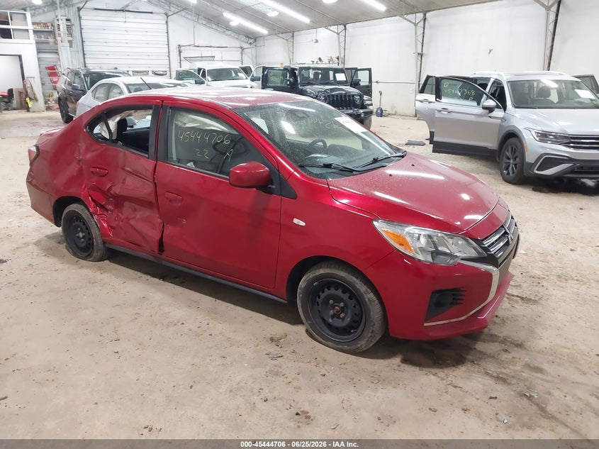 2022 Mitsubishi Mirage VIN ML32FUFJXNHF08683 IAAI salvage auction — SIDE, Salvage Title, sold $1,850 on 2026-07-23 (photo 1)