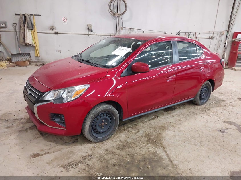 2022 Mitsubishi Mirage VIN ML32FUFJXNHF08683 IAAI salvage auction — SIDE, Salvage Title, sold $1,850 on 2026-07-23 (photo 2)