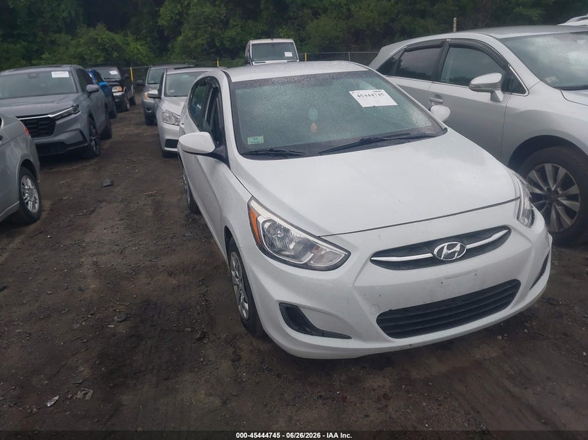 2017 Hyundai Accent VIN KMHCT5AE7HU365903 IAAI salvage auction — LEFT FRONT, Salvage (Massachusetts), sold $500 on 2026-07-21 (photo 1)