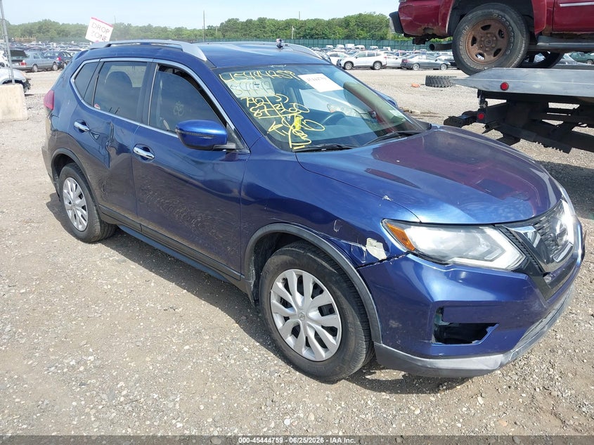 2017 Nissan Rogue VIN KNMAT2MV4HP513073 IAAI salvage auction — FRONT & REAR, Mv-907A (New York), sold $1,000 on 2026-07-11 (photo 1)