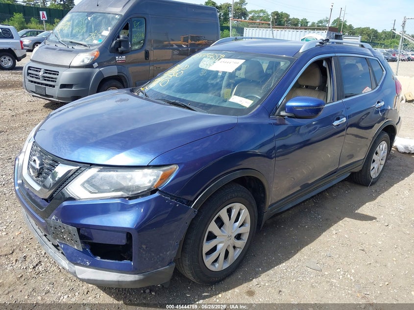 2017 Nissan Rogue VIN KNMAT2MV4HP513073 IAAI salvage auction — FRONT & REAR, Mv-907A (New York), sold $1,000 on 2026-07-11 (photo 2)