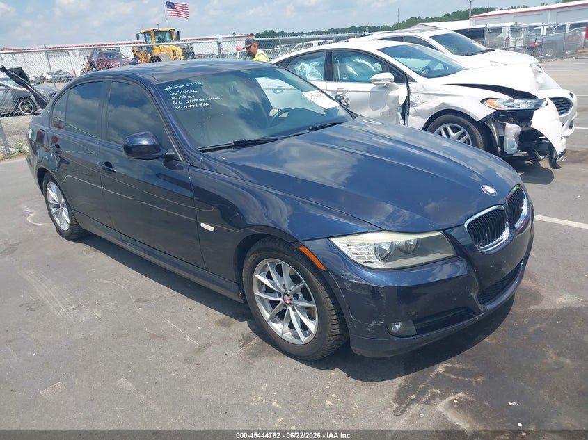 2010 BMW 3 series VIN WBAPH7G50ANM51416 IAAI salvage auction — LEFT REAR, Salvage (North Carolina), sold $25 on 2026-07-29 (photo 1)