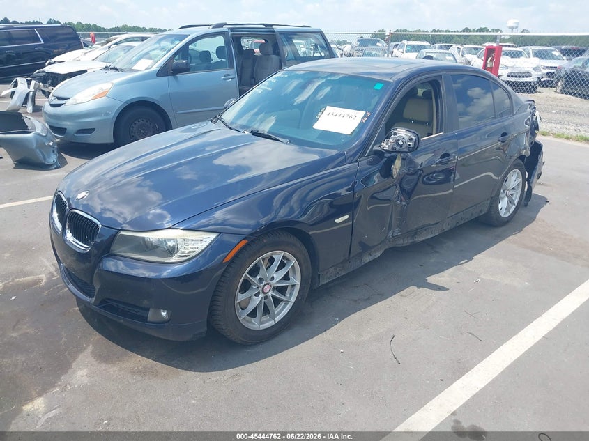 2010 BMW 3 series VIN WBAPH7G50ANM51416 IAAI salvage auction — LEFT REAR, Salvage (North Carolina), sold $25 on 2026-07-29 (photo 2)