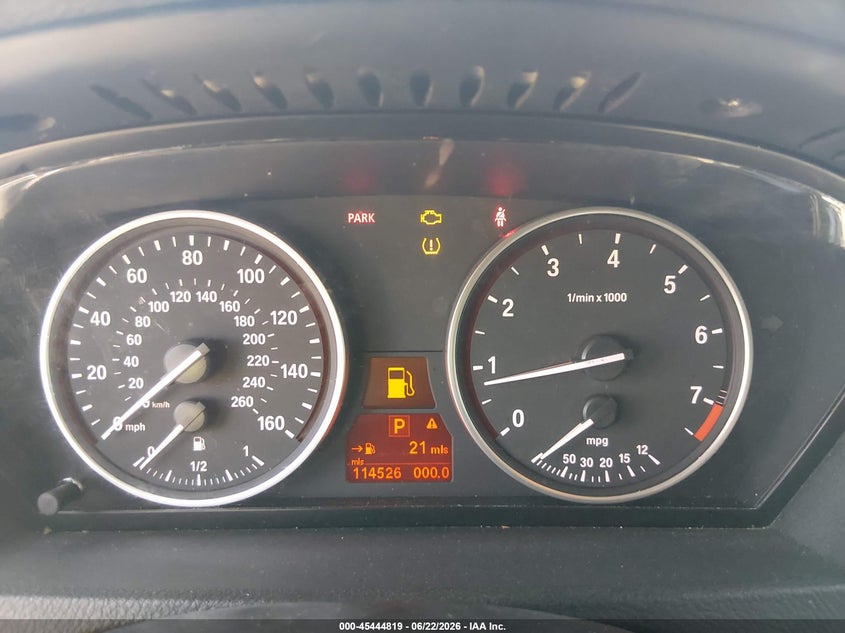 2009 BMW X5 VIN 5UXFE43539L264088 IAAI salvage auction — FRONT END, Clear (Nevada), sold $100 on 2026-07-10 (photo 7)