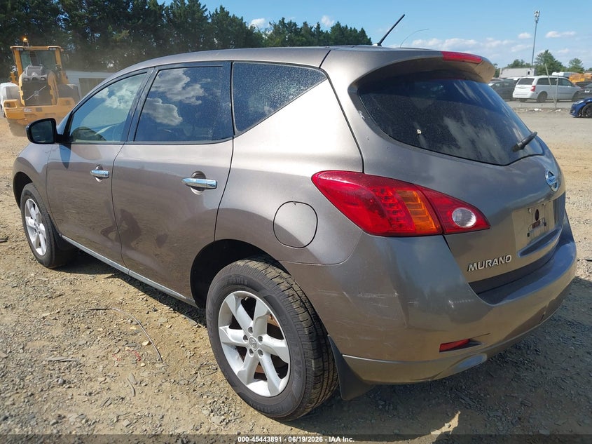 2009 Nissan Murano VIN JN8AZ18W69W152193 IAAI salvage auction — NORMAL WEAR, Clear (Virginia), sold $375 on 2026-07-20 (photo 3)