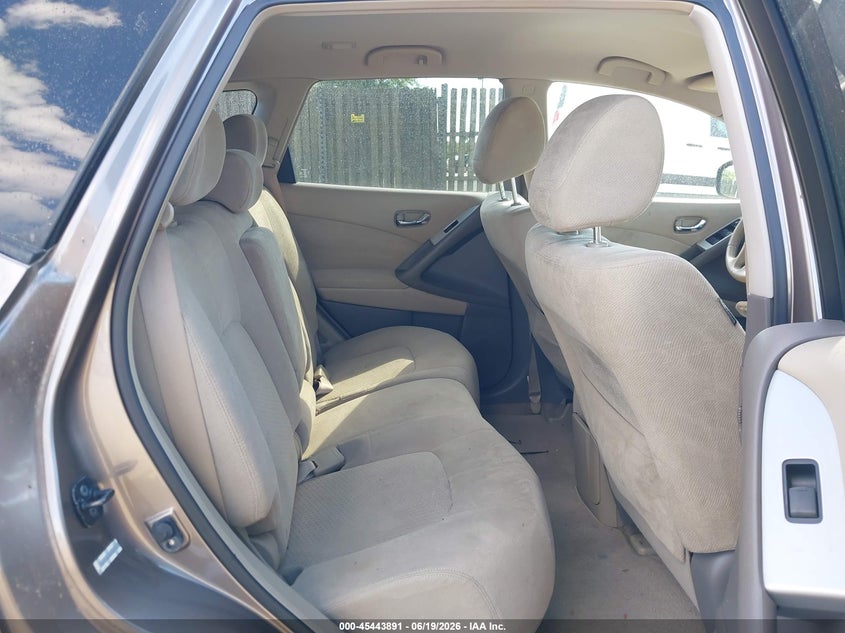 2009 Nissan Murano VIN JN8AZ18W69W152193 IAAI salvage auction — NORMAL WEAR, Clear (Virginia), sold $375 on 2026-07-20 (photo 8)