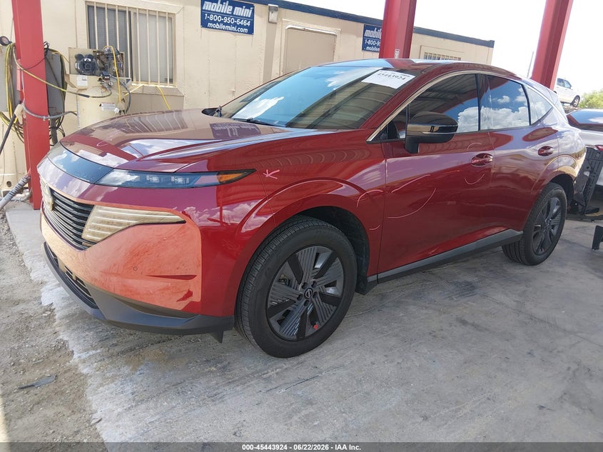 2025 Nissan Murano VIN 5N1AZ3CS7SC121081 IAAI salvage auction — REAR END, Salvage Title, sold $9,300 on 2026-07-28 (photo 2)