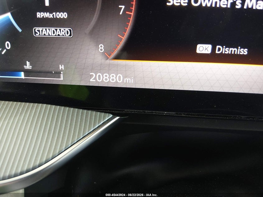 2025 Nissan Murano VIN 5N1AZ3CS7SC121081 IAAI salvage auction — REAR END, Salvage Title, sold $9,300 on 2026-07-28 (photo 7)