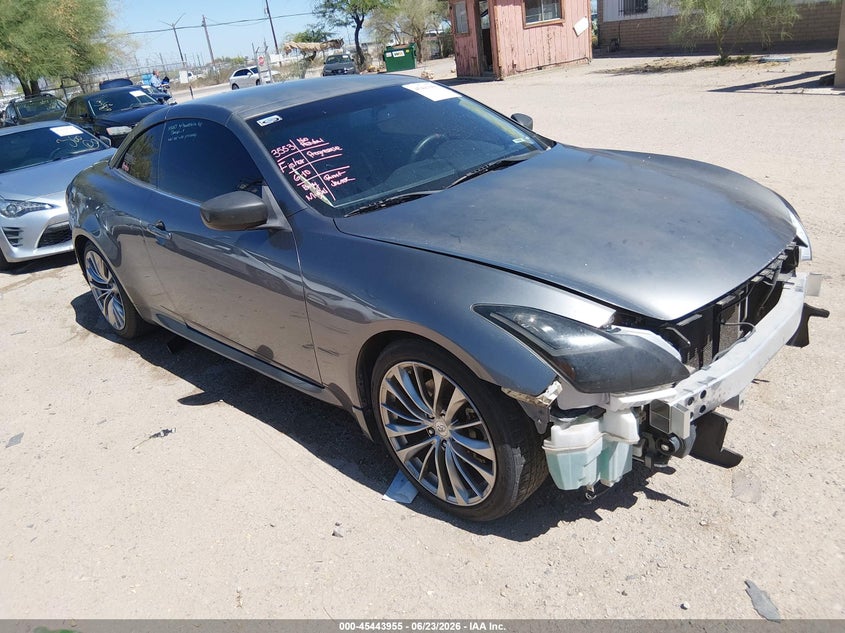 2013 Infiniti G VIN JN1CV6FE6DM770340 IAAI salvage auction — FRONT END, Salvage (Arizona), sold $1,300 on 2026-07-17 (photo 1)