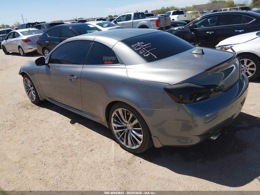 2013 Infiniti G VIN JN1CV6FE6DM770340 IAAI salvage auction — FRONT END, Salvage (Arizona), sold $1,300 on 2026-07-17 (photo 3)