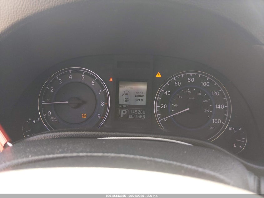2013 Infiniti G VIN JN1CV6FE6DM770340 IAAI salvage auction — FRONT END, Salvage (Arizona), sold $1,300 on 2026-07-17 (photo 7)
