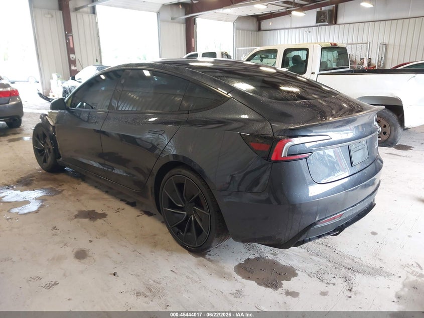 2026 Tesla Model 3 VIN 5YJ3E1ET9TF128797 IAAI salvage auction — FRONT END, Mv-907A (New York), sold $17,400 on 2026-07-09 (photo 3)