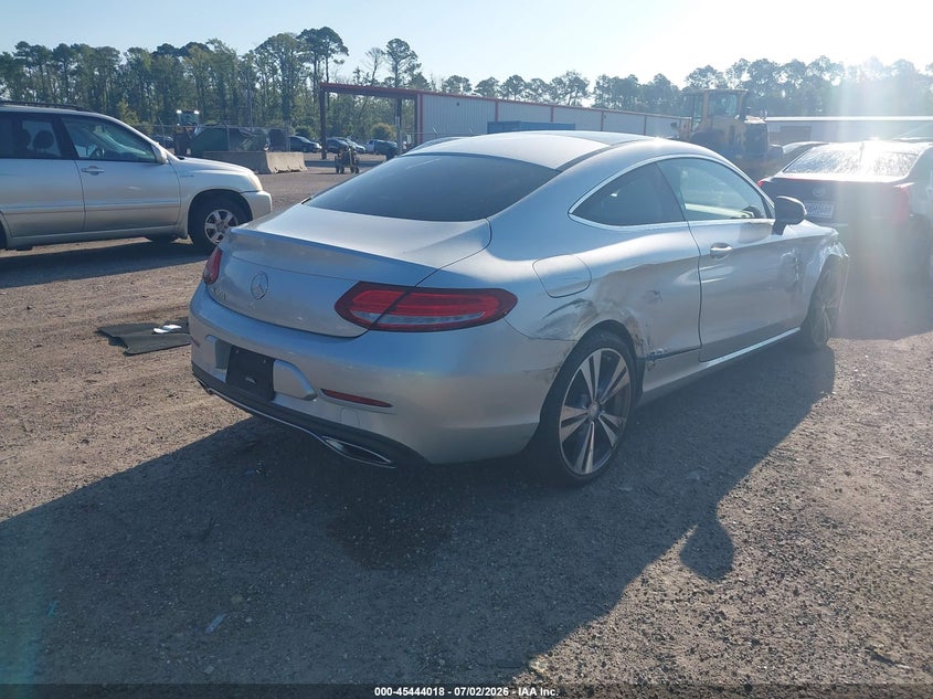 2017 Mercedes-benz C-klasse VIN WDDWJ4JB2HF442405 IAAI salvage auction — FRONT END, Rebuildable (Florida), sold $6,550 on 2026-07-26 (photo 4)