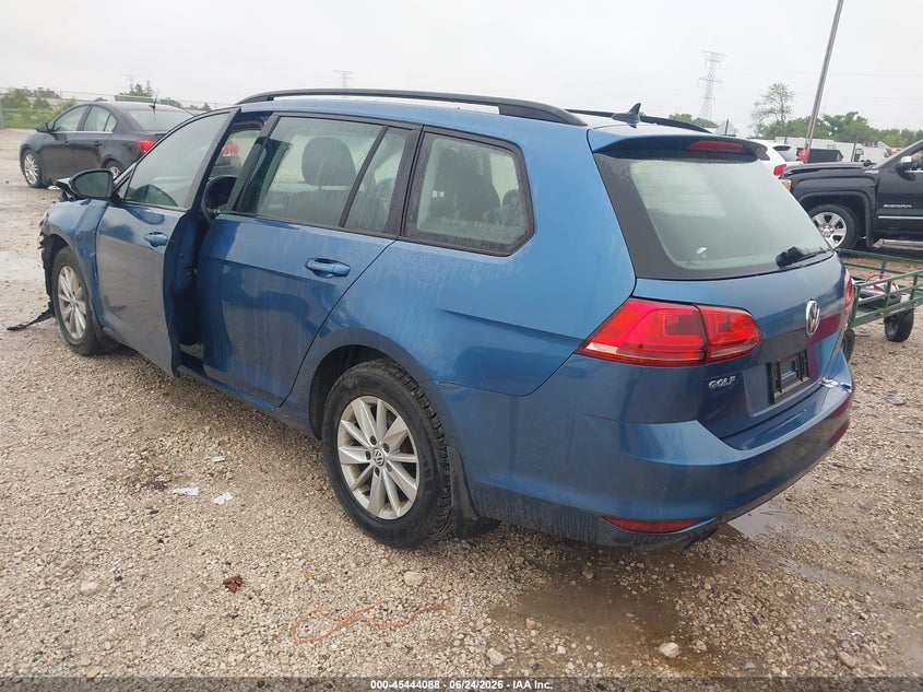 2016 Volkswagen Golf sportsvan VIN 3VWC17AU9GM501106 IAAI salvage auction — FRONT END, Salvage Title, sold $375 on 2026-08-11 (photo 3)