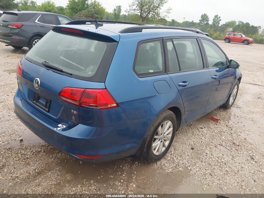 2016 Volkswagen Golf sportsvan VIN 3VWC17AU9GM501106 IAAI salvage auction — FRONT END, Salvage Title, sold $375 on 2026-08-11 (photo 4)