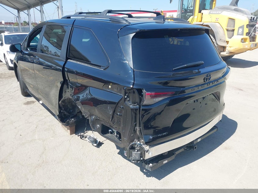 2025 Toyota Sienna VIN 5TDCSKFC4SS213263 IAAI salvage auction — REAR END, Salvage (California), sold $26,350 on 2026-07-20 (photo 3)