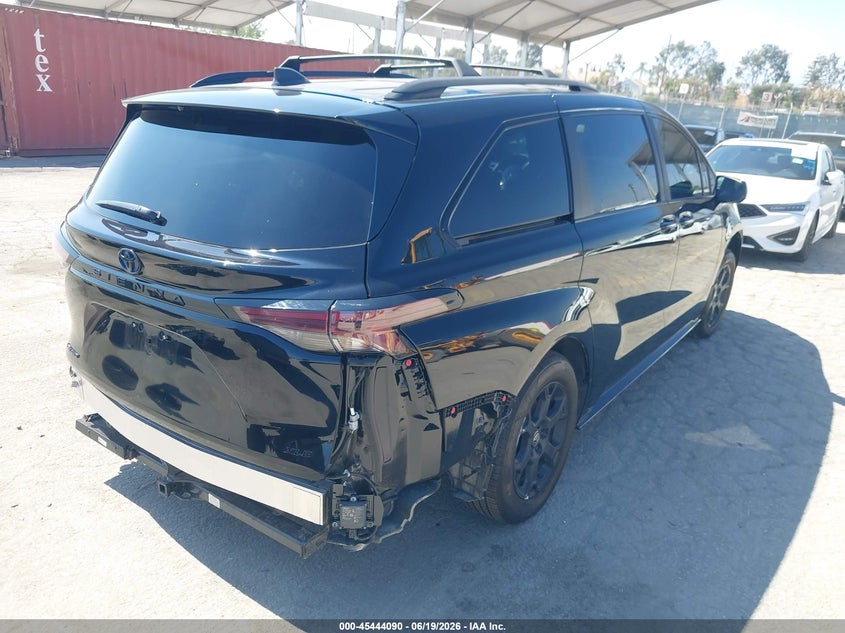 2025 Toyota Sienna VIN 5TDCSKFC4SS213263 IAAI salvage auction — REAR END, Salvage (California), sold $26,350 on 2026-07-20 (photo 4)