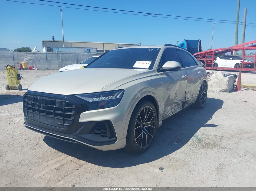 2022 Audi Q8 VIN WA1FVBF10ND003434 IAAI salvage auction — SIDE, Salvage Title, sold $28,000 on 2026-08-01 (photo 2)
