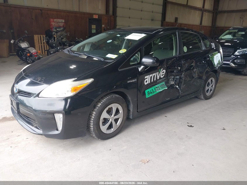 2013 Toyota Prius VIN JTDKN3DU5D5692838 IAAI salvage auction — LEFT SIDE, Salvage Title, sold $1,050 on 2026-07-15 (photo 2)