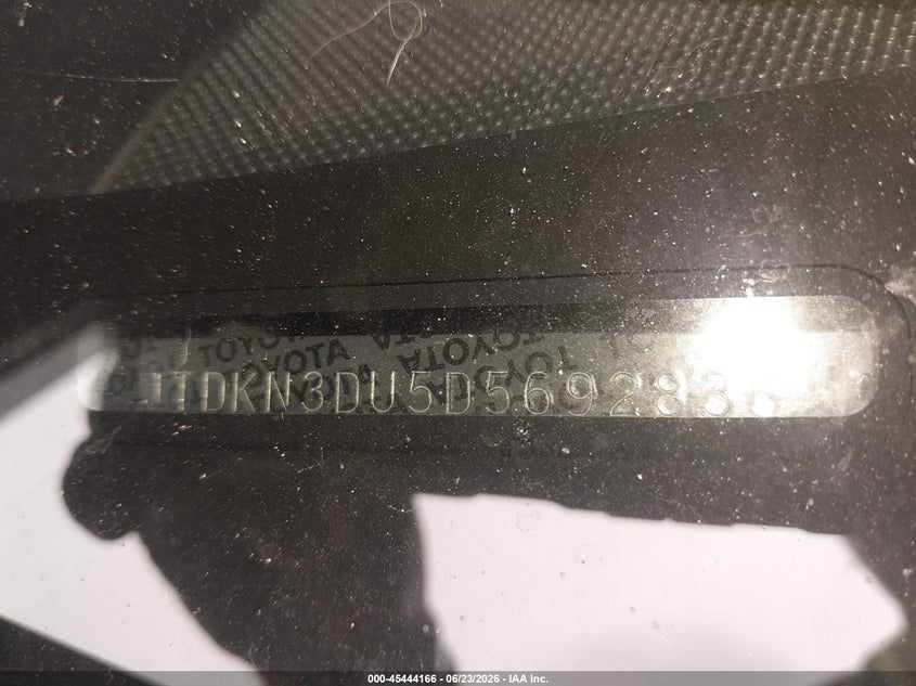2013 Toyota Prius VIN JTDKN3DU5D5692838 IAAI salvage auction — LEFT SIDE, Salvage Title, sold $1,050 on 2026-07-15 (photo 9)