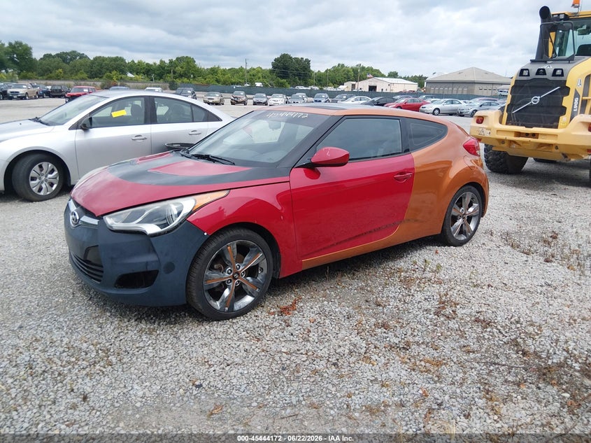 2016 Hyundai Veloster VIN KMHTC6AD2GU297859 IAAI salvage auction — NORMAL WEAR, Original (Kentucky), sold $250 on 2026-07-29 (photo 2)