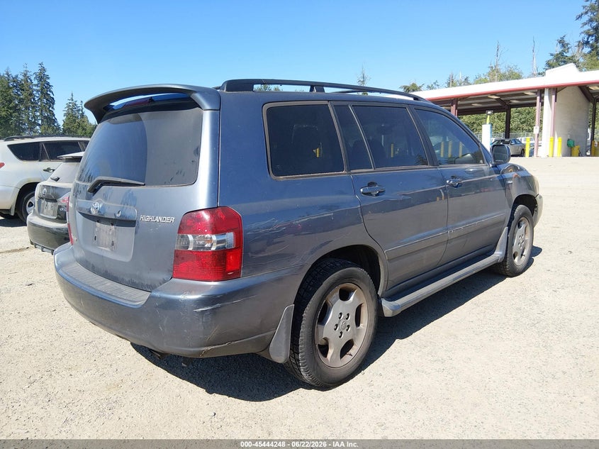 2004 Toyota Highlander VIN JTEEP21A640049239 IAAI salvage auction — NORMAL WEAR, Clear (Washington), sold $850 on 2026-07-08 (photo 4)