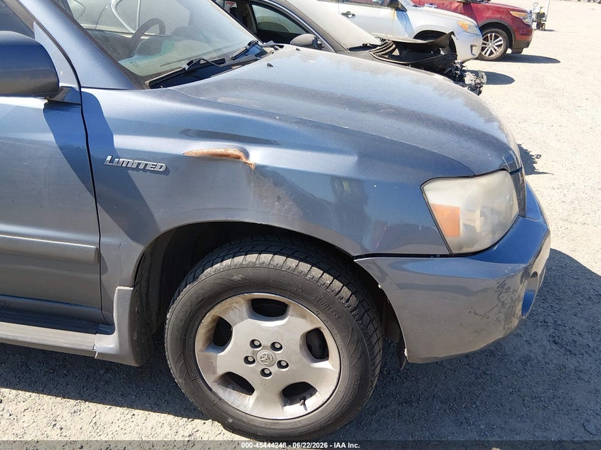2004 Toyota Highlander VIN JTEEP21A640049239 IAAI salvage auction — NORMAL WEAR, Clear (Washington), sold $850 on 2026-07-08 (photo 6)