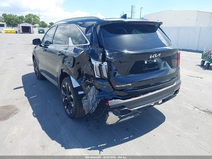 2026 Kia Sorento VIN 5XYRK4JF0TG410260 IAAI salvage auction — LEFT REAR, Rebuildable (Florida), sold $15,175 on 2026-07-06 (photo 3)