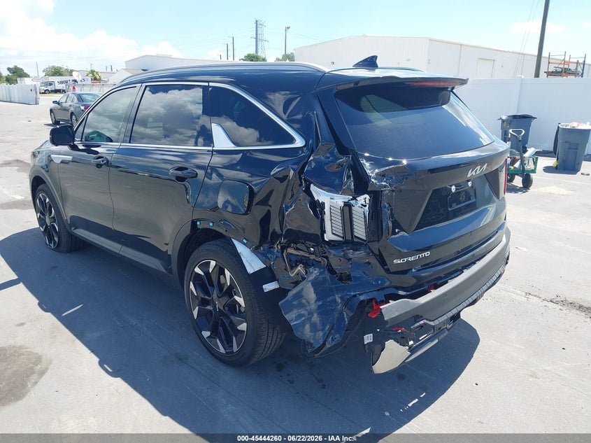 2026 Kia Sorento VIN 5XYRK4JF0TG410260 IAAI salvage auction — LEFT REAR, Rebuildable (Florida), sold $15,175 on 2026-07-06 (photo 6)