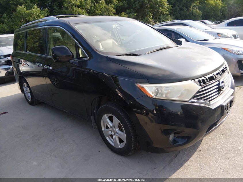 2012 Nissan Quest VIN JN8AE2KP3C9047278 IAAI salvage auction — NORMAL WEAR, Nrc Lienholder Repossession Paperwork (Texas), sold $400 on 2026-07-13 (photo 1)