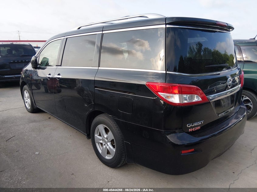 2012 Nissan Quest VIN JN8AE2KP3C9047278 IAAI salvage auction — NORMAL WEAR, Nrc Lienholder Repossession Paperwork (Texas), sold $400 on 2026-07-13 (photo 3)