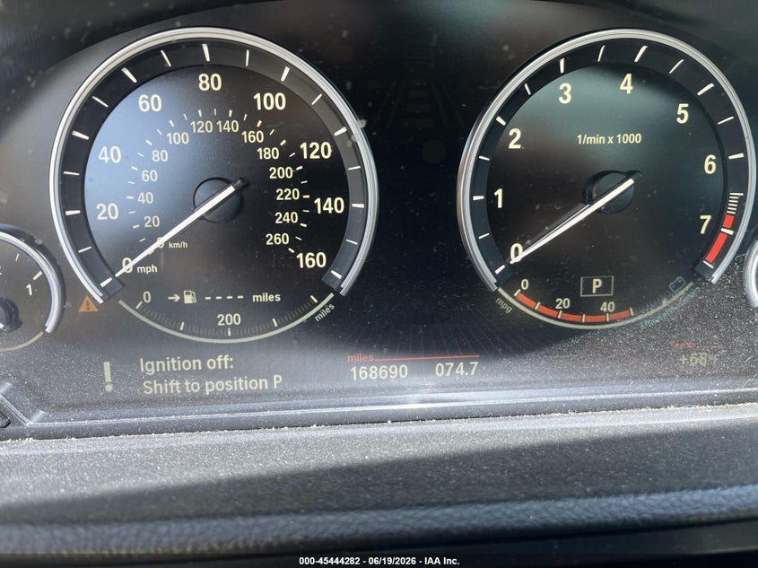 2010 BMW 5 series VIN WBASN4C58AC209184 IAAI salvage auction — NORMAL WEAR, Salvage Title (California), sold $25 on 2026-07-06 (photo 7)