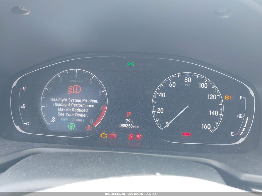 2020 Honda Accord VIN 1HGCV2F36LA013850 IAAI salvage auction — LEFT SIDE, Salvage Title, sold $5,600 on 2026-07-25 (photo 7)