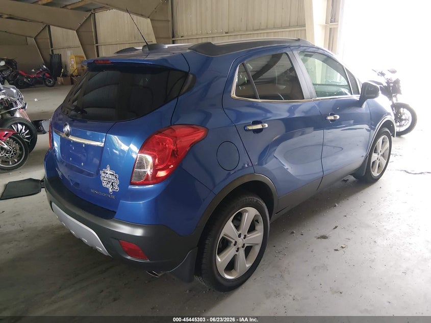 2015 Buick Encore VIN KL4CJCSB9FB124172 IAAI salvage auction — FRONT END, Clear (Tennessee), sold $1,350 on 2026-07-11 (photo 4)