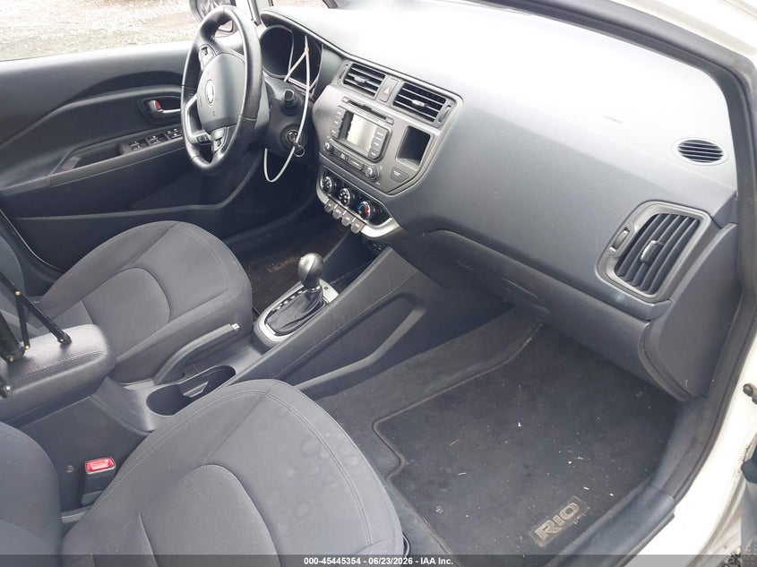 2013 Kia Rio VIN KNADN5A39D6176716 IAAI salvage auction — FRONT & REAR, Mv-907A (New York), sold $650 on 2026-07-07 (photo 5)