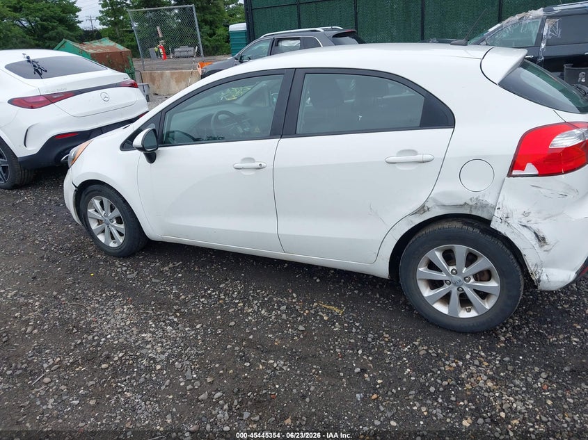 2013 Kia Rio VIN KNADN5A39D6176716 IAAI salvage auction — FRONT & REAR, Mv-907A (New York), sold $650 on 2026-07-07 (photo 6)