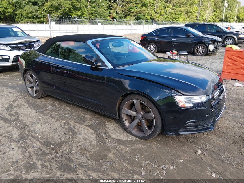 2014 Audi A5 VIN WAULFAFH2EN001916 IAAI salvage auction — FRONT END, Salvage (Georgia), sold $1,600 on 2026-07-23 (photo 1)