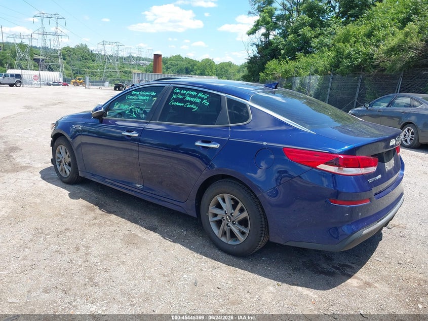 2019 Kia Optima VIN 5XXGT4L3XKG312878 IAAI salvage auction — FRONT END, Salvage (Pennsylvania), sold $1,350 on 2026-07-10 (photo 3)