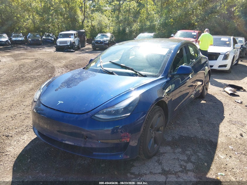 2023 Tesla Model 3 VIN 5YJ3E1EA0PF504047 IAAI salvage auction — RIGHT REAR, Salvage (Ohio), sold $6,975 on 2026-07-16 (photo 2)