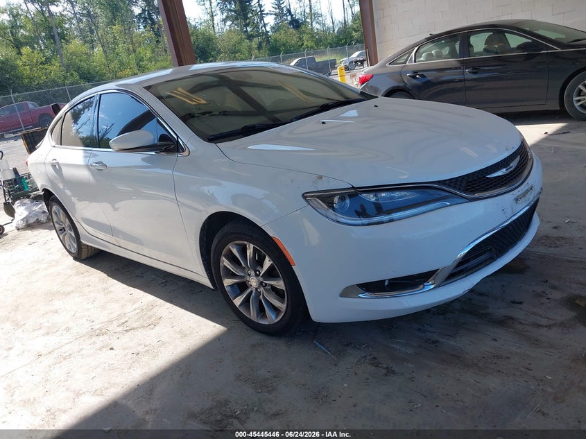 2015 Chrysler 200 VIN 1C3CCCCBXFN544993 IAAI salvage auction — REAR END, Salvage Title, sold $850 on 2026-08-01 (photo 1)