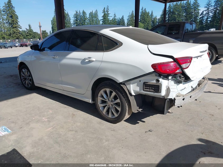 2015 Chrysler 200 VIN 1C3CCCCBXFN544993 IAAI salvage auction — REAR END, Salvage Title, sold $850 on 2026-08-01 (photo 3)